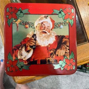 Christmas, Coca-Cola Christmas Santa collector's tin